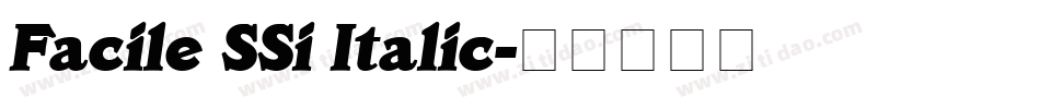 Facile SSi Italic字体转换